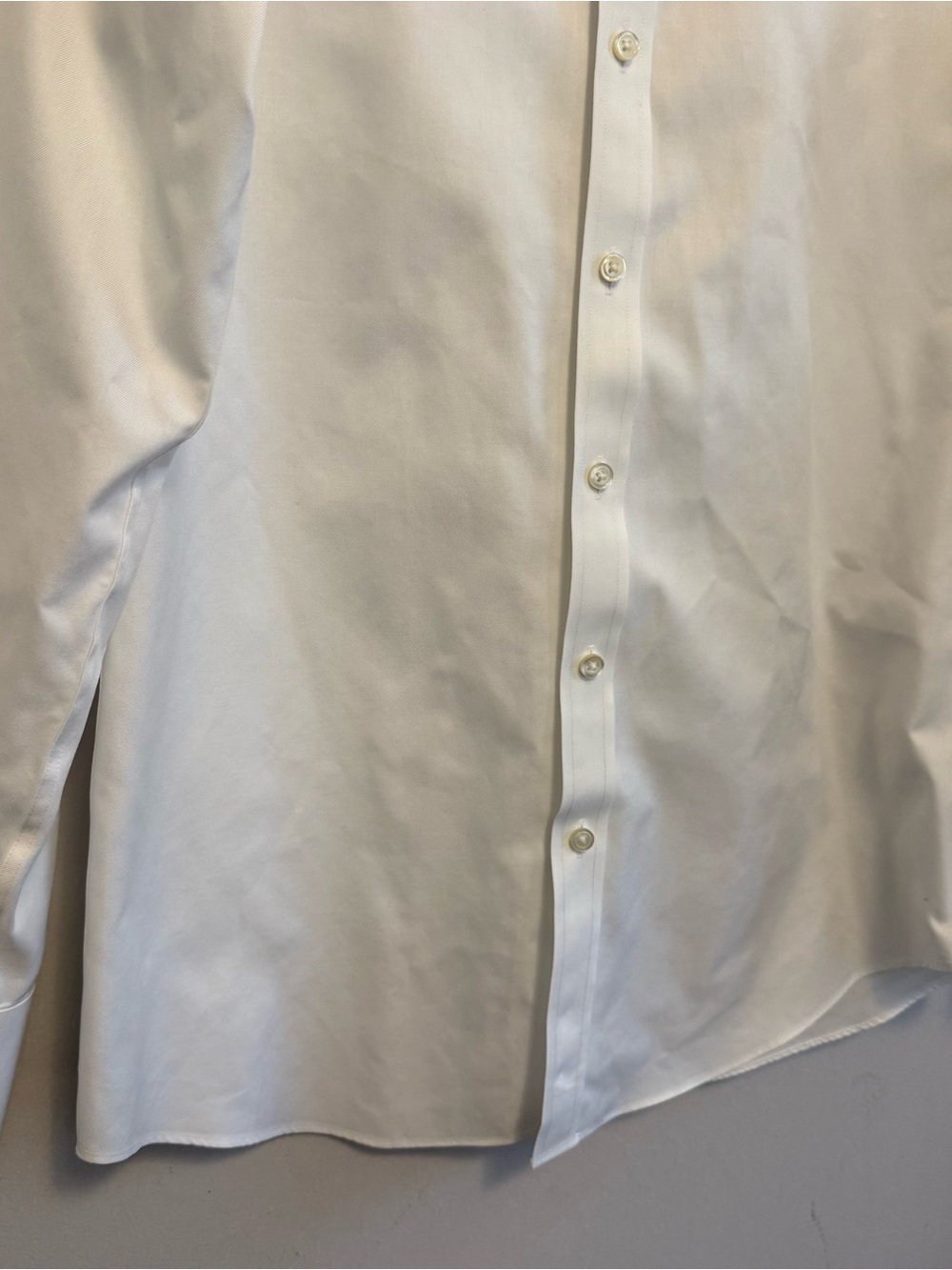 Charles Tyrwhitt White Long-Sleeve Dress Shirt non iron slim fit men - Picture 3 of 16
